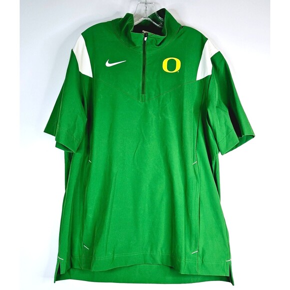 NEW Nike Oregon Ducks Football Coach Sideline Jacket Shirt Mens Large Green NCAA - Picture 1 of 11
